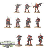 Astra Militarum - 10x Cadian Kasrkin klassisch - bemalt