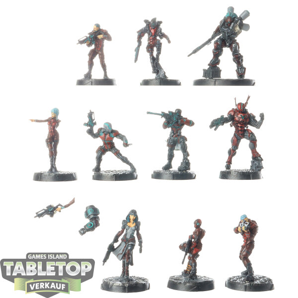 Infinity - 10x Nomads Action Pack - bemalt