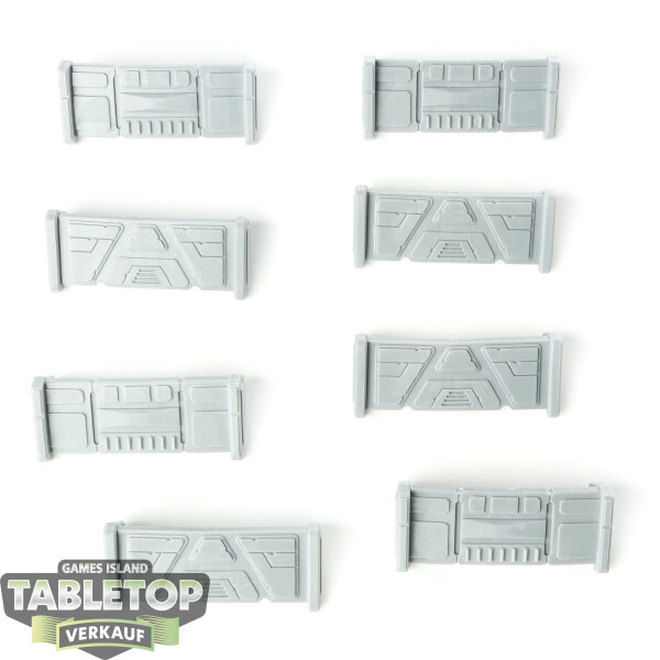 Gelände - 8x Barricades Pack - unbemalt