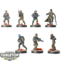 Rebellen - 7x Rebel Troopers klassisch - bemalt