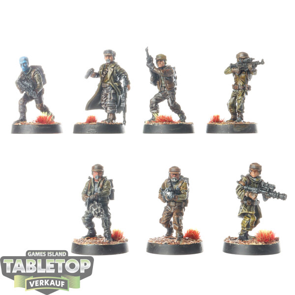 Rebellen - 7x Rebel Troopers klassisch - bemalt