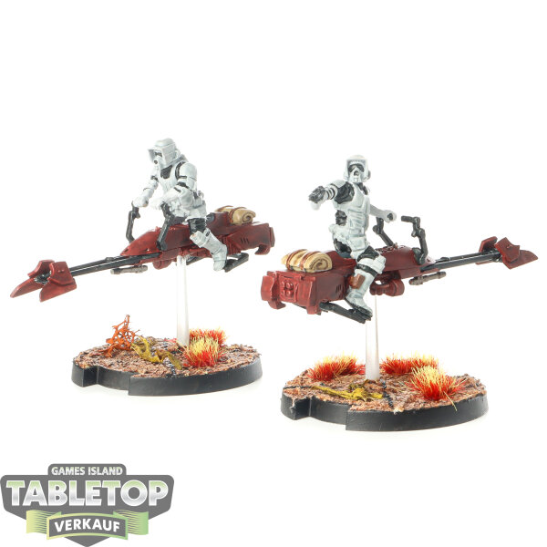 Galaktisches Imperium - 2x 74-Z Speeder Bikes - bemalt