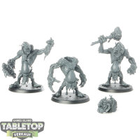 Gloomspite Gitz - 3x Rockgut Troggoths - unbemalt