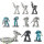 Space Marines - 10x Intercessor Squad - teilweise bemalt