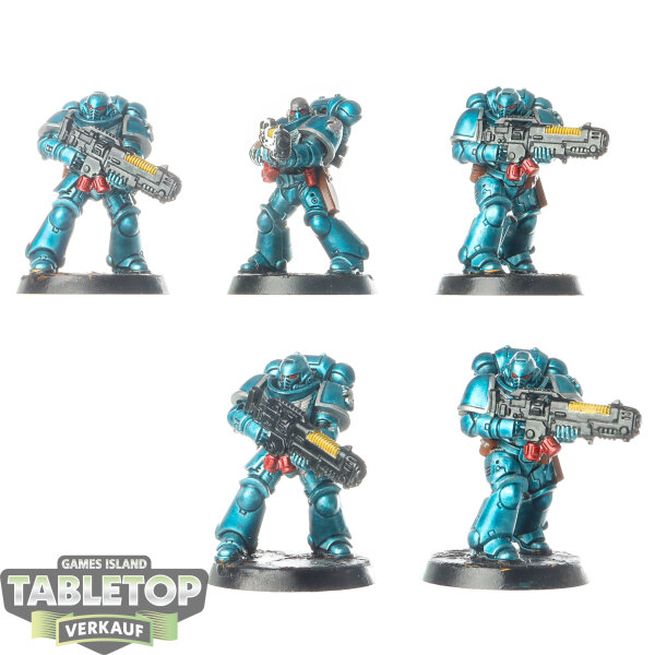 Space Marines - 5x Hellblaster Squad - bemalt