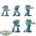 Space Marines - 5x Hellblaster Squad - bemalt