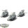 Black Templars - 3x Outriders - unbemalt