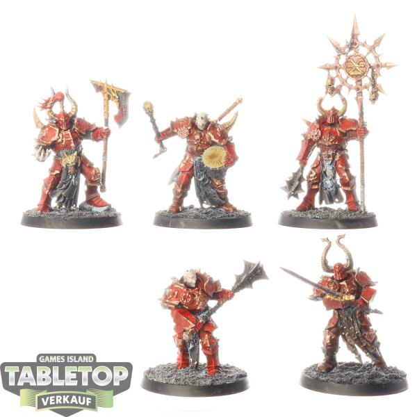 Slaves to Darkness - 5 x Chaos Chosen - bemalt