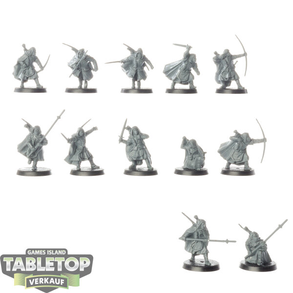 HdR Figuren - Gut - 12 x Rangers of Middle-earth - unbemalt
