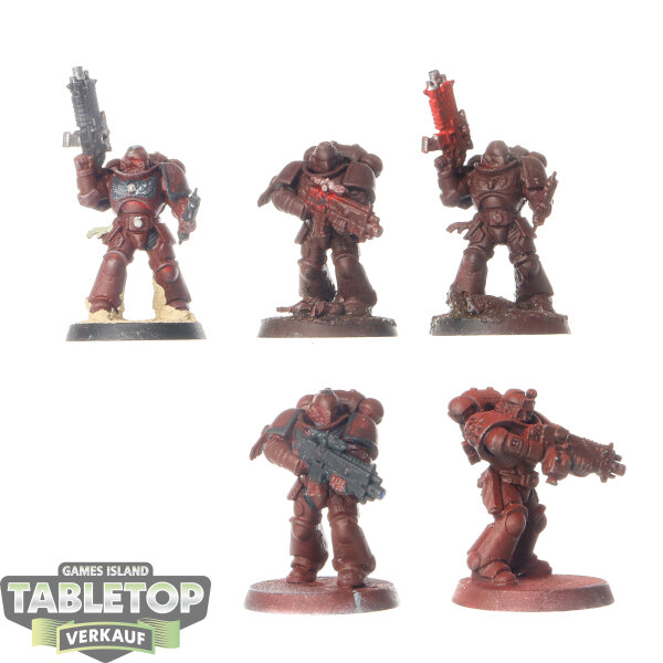 Space Marines - 5 Intercessor Squad - teilweise bemalt