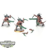 Tyraniden - 3 Tyranid Warriors - bemalt