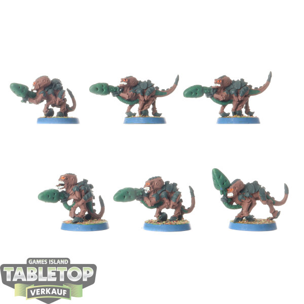 Tyraniden - 6 Termagants klassisch - bemalt