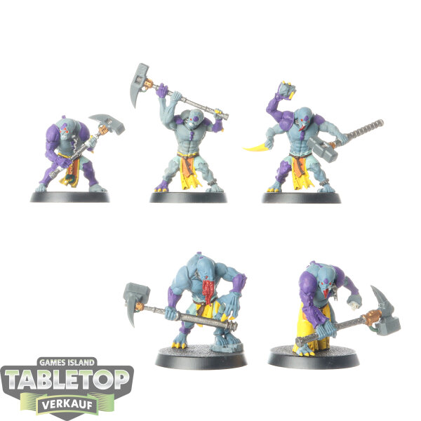 Genestealer Cults - 5 Aberrants - bemalt