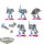 Space Wolves - 5 Assault Marines klassisch - bemalt