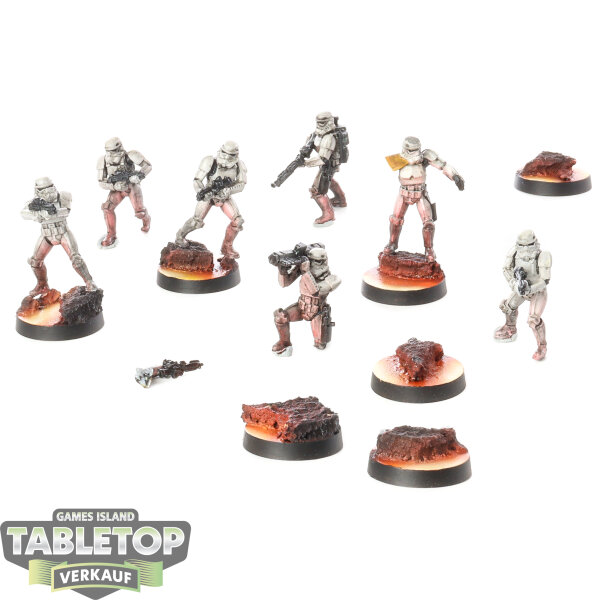 Galaktisches Imperium - 7x Stormtroopers klassisch - bemalt