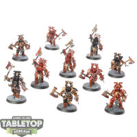 Blades of Khorne - 10x Blood Warriors - bemalt