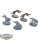 Space Wolves - 5x Fenrisian Wolves - teilweise bemalt