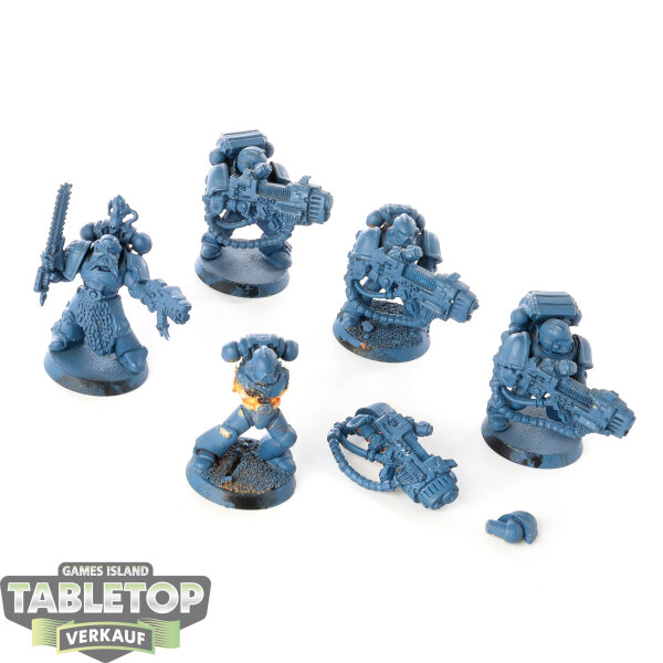 Space Wolves - 5x Long Fangs - teilweise bemalt