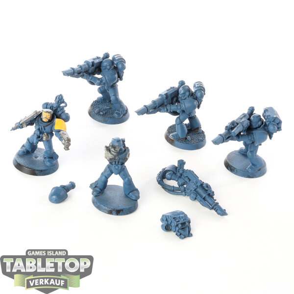 Space Wolves - 5x Long Fangs - teilweise bemalt