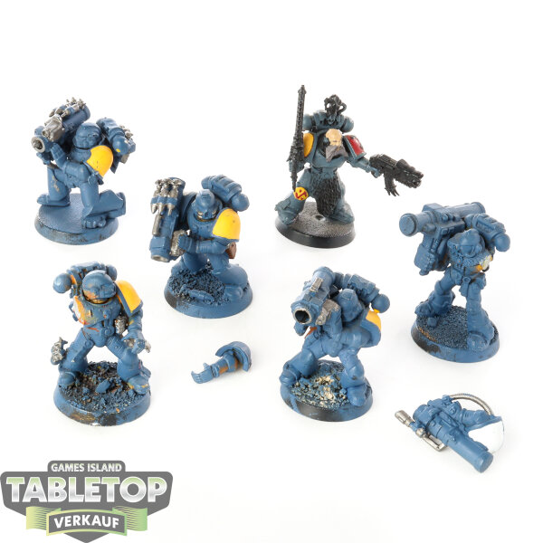 Space Wolves - 6x Long Fangs - teilweise bemalt