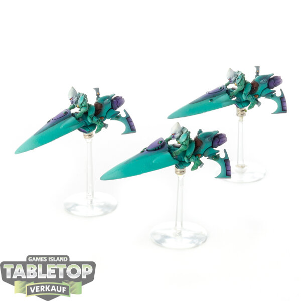 Aeldari - 3 Windriders - bemalt