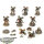 Miniaturen - 8 Jump Dragons Knights - bemalt
