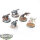 Space Wolves - 5x Fenrisian Wolves - teilweise bemalt