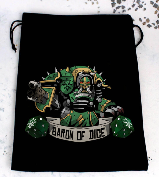 Baron of Dice - Premium Black Dice Bags - Tainted Knights