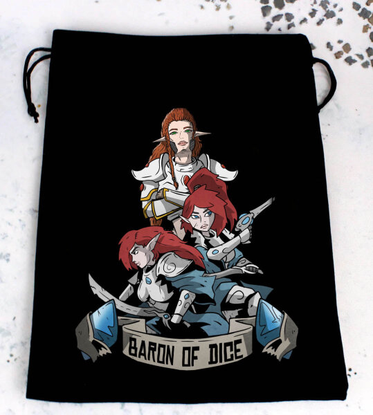 Baron of Dice - Premium Black Dice Bags - Deadly Trio
