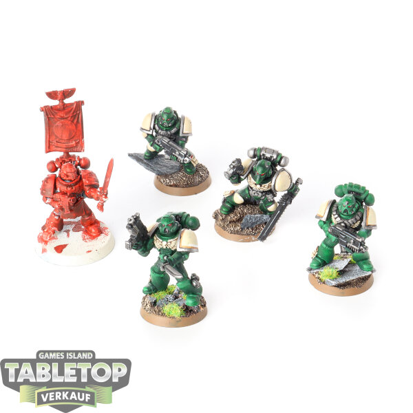 Space Marines - 5 Tactical Squad klassisch - teilweise bemalt