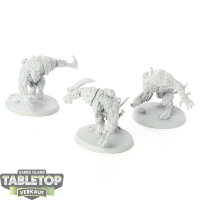Skaven - 3 Rat Ogors - grundiert