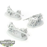 Skaven - 3 Warplock Jezzails - grundiert