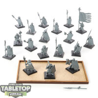 Kingdom of Bretonnia - 18 Men-at-Arms - im Gussrahmen