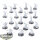 HdR Figuren - Gut - 21x Warriors of the Last Alliance - unbemalt