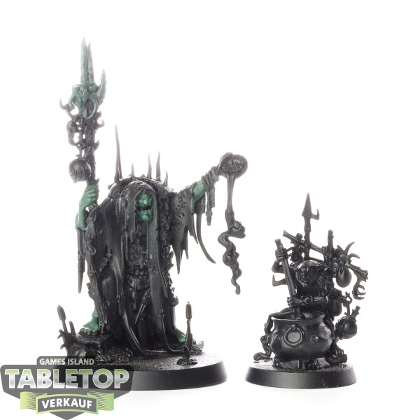 Orruk Warclans - Swampcalla Shaman with Pot-grot - grundiert