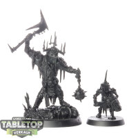 Orruk Warclans - Killaboss with Stab-grot - grundiert