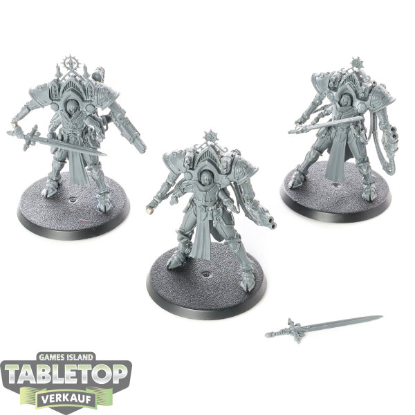 Adepta Sororitas - 3x Paragon Warsuits - unbemalt