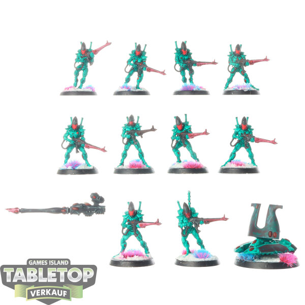 Aeldari - 10 Guardian Defenders - bemalt