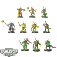 Death Guard - 10 Poxwalkers - bemalt