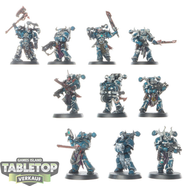 Chaos Space Marines - 10 Legionaries - teilweise bemalt