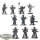 Thousand Sons - 10 Rubric Marines - teilweise bemalt