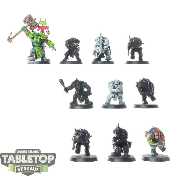 Orks - 10 Boyz - teilweise bemalt