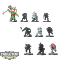 Orks - 10 Boyz - teilweise bemalt
