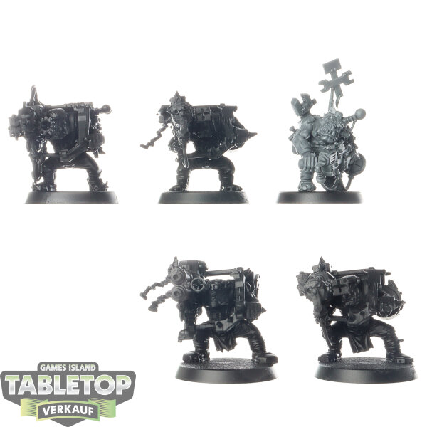Orks - 5 Ork Lootas - teilweise bemalt