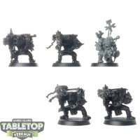Orks - 5 Ork Lootas - teilweise bemalt