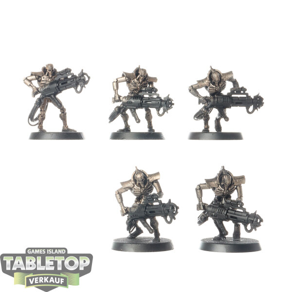 Necrons - 5 Immortals - teilweise bemalt