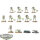 Necrons - 10 Necron Warriors - bemalt