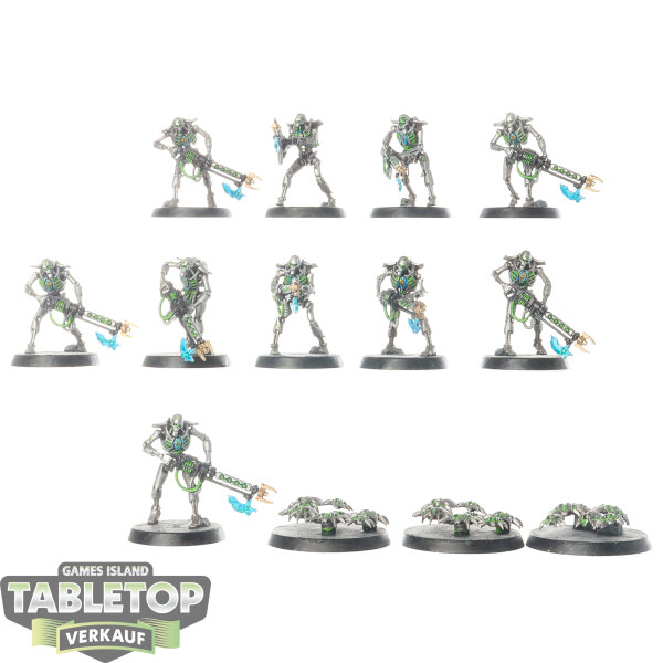 Necrons - 10 Necron Warriors - bemalt