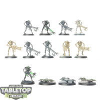 Necrons - 10 Necron Warriors - teilweise bemalt