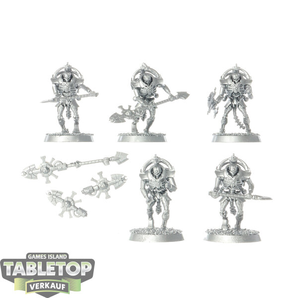 Necrons - 5 Triarch Praetorians - teilweise bemalt